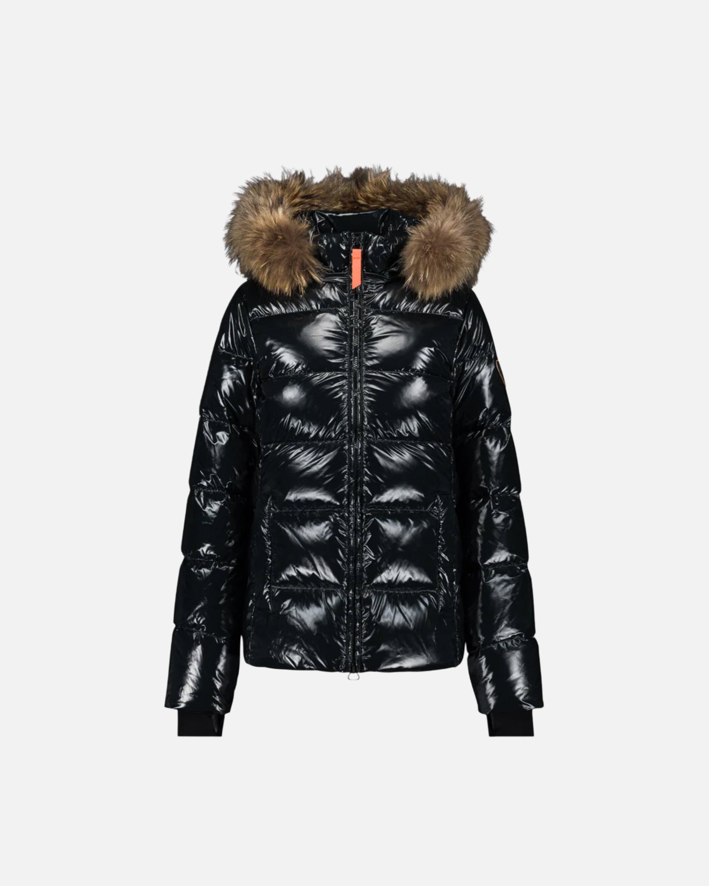 Doudoune a fourrure Gertrude - noir